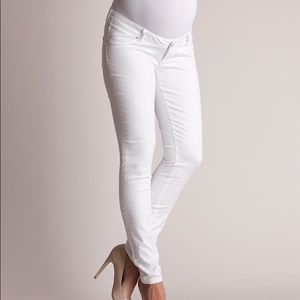 Seraphine maternity over bump white jeans size 4